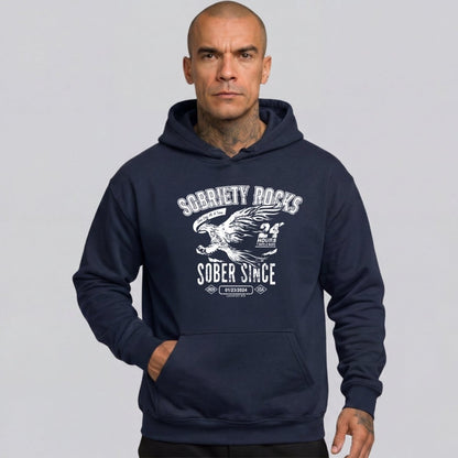 Recovery Hoodie | Men's Sobriety Rocks