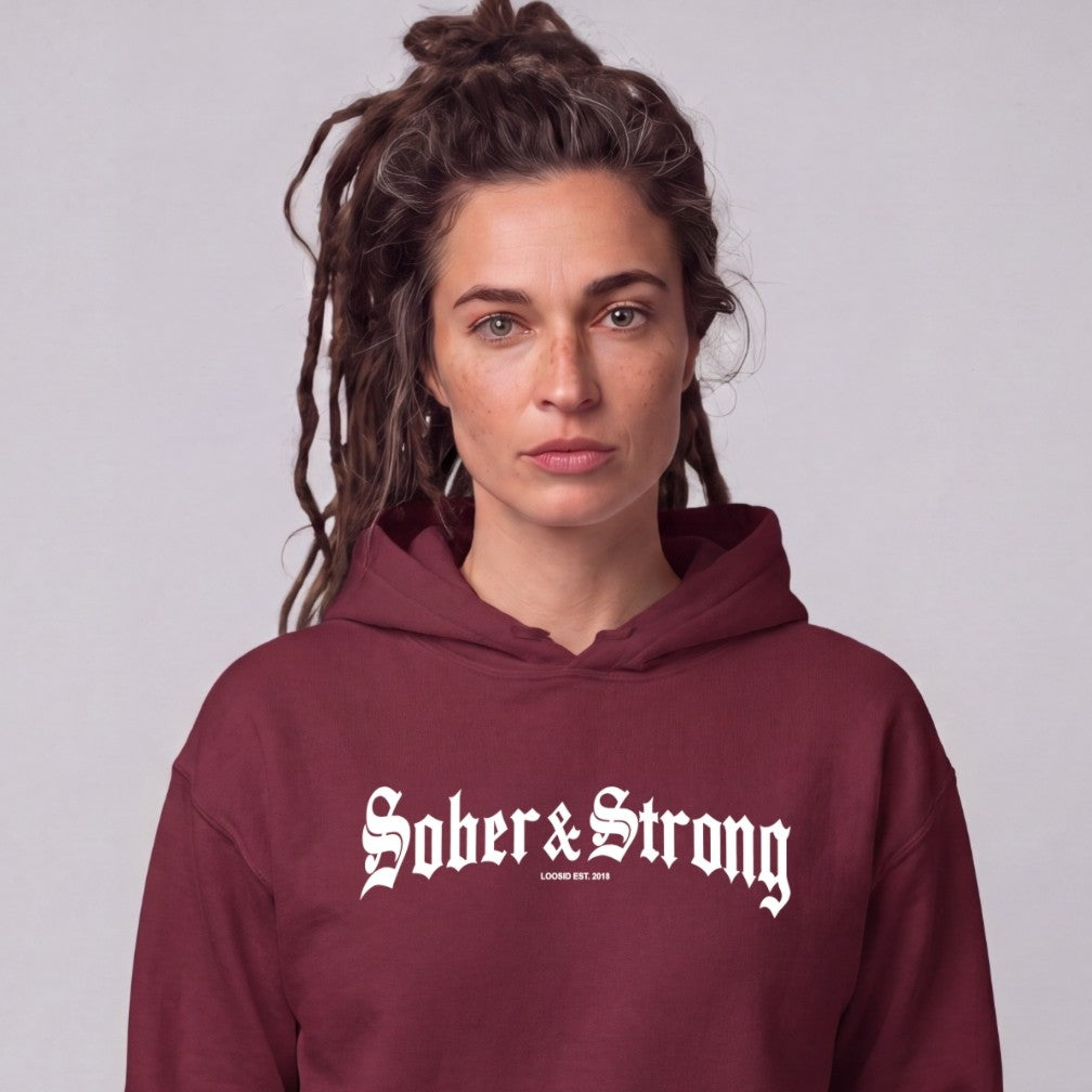 Recovery Hoodie | Women's Old School Sober & Strong