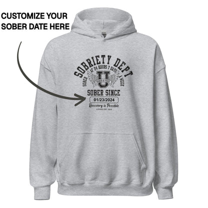 Recovery Hoodie | Men's Sobriety Dept 24/7