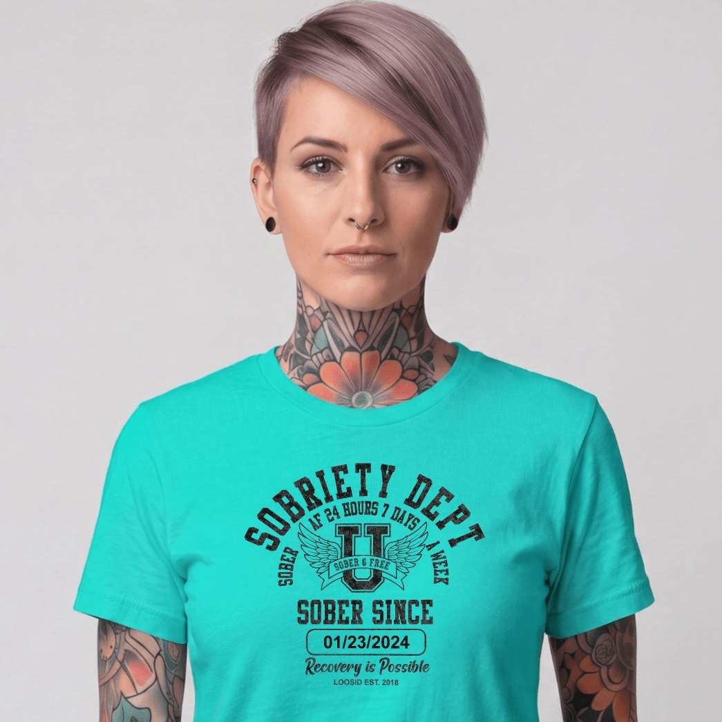 Sober T Shirt | Women's Sobriety Dept Tee