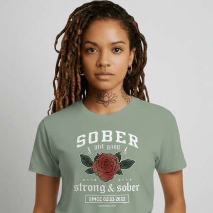 SOBER Girl Gang Strong & Sober Sober T Shirt packaging detail (view 28)