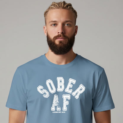 Sober T Shirt | Men's Sober AF Collegiate