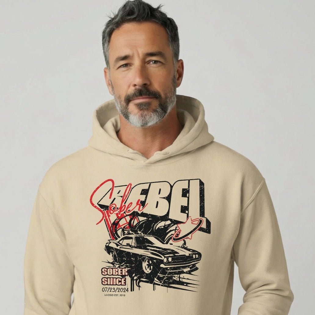 Recovery Hoodie | Sober Rebel Custom Sobriety Date
