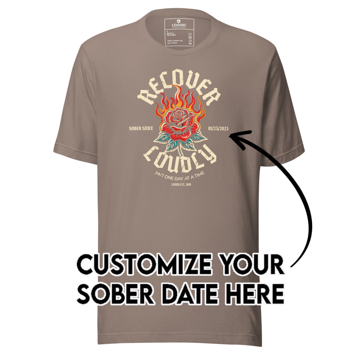 Sober T Shirt | Men's Recover Loudly