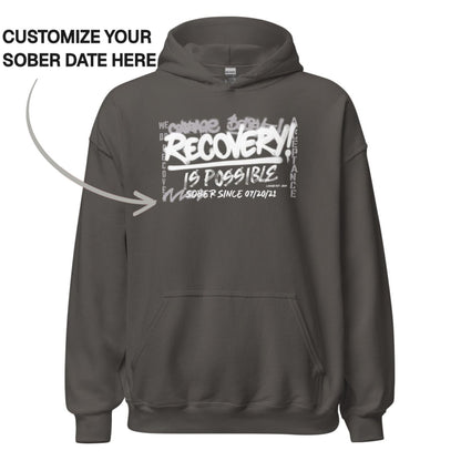 Recovery Hoodie | Women's Personalized Recovery Is Possible Hoodie