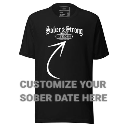 Sober T Shirt | Men's Old School Sober & Strong