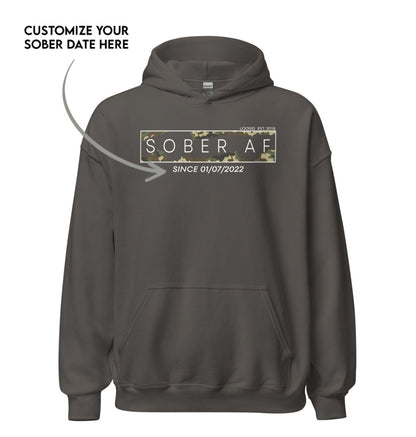 Recovery Hoodie | Unisex Sober AF Camo
