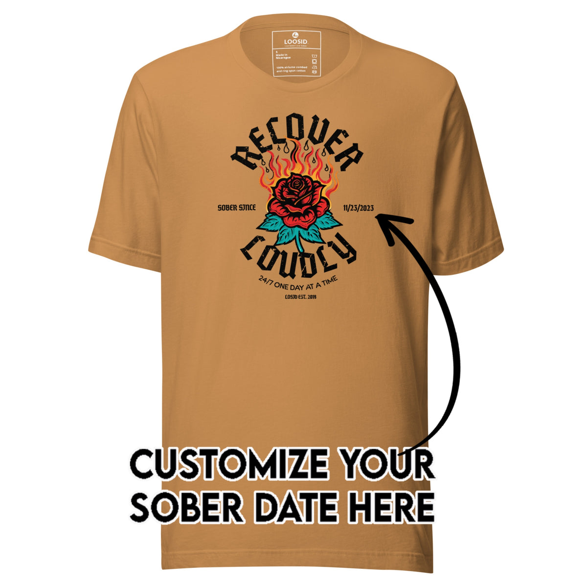 Sober T Shirt | Women's Recover Loudly