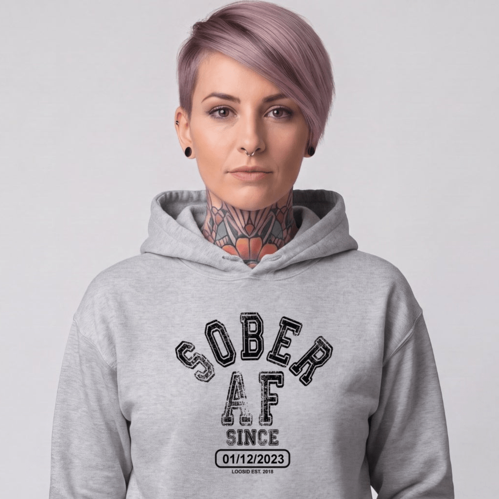 Recovery Hoodie | Women's Sober AF Collegiate