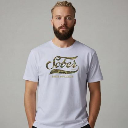 Sober T Shirt | Men's Sober Since Camo