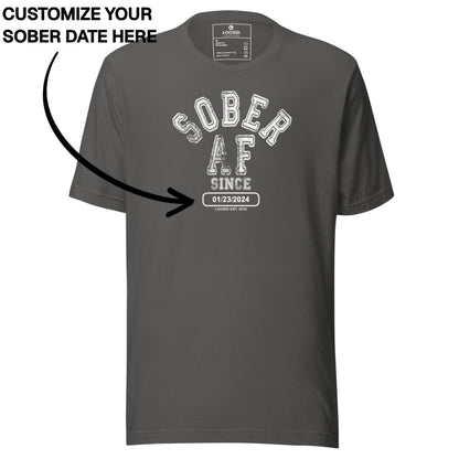 Sober T Shirt | Men's Sober AF Collegiate