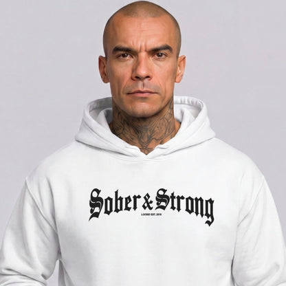 Recovery Hoodie | Men's Old School Sober & Strong