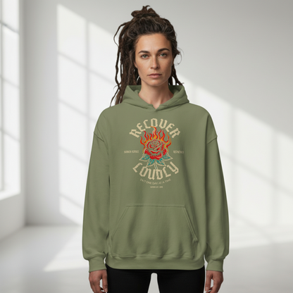 Recovery Hoodie | Recover Loudly Custom Sobriety Date Unisex Hoodie