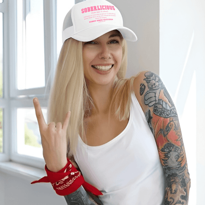 Soberlicious Definition Trucker Cap w/ Custom Sobriety Date