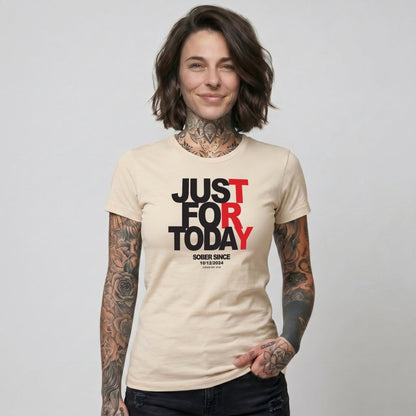 Sober T Shirt | Women's Just Try For Today Tee