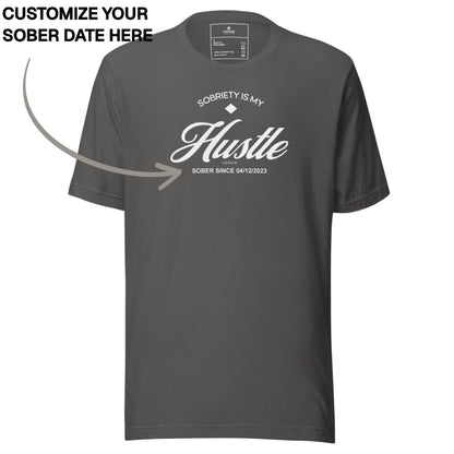 Sober T Shirt | Men's Sobriety is My Hustle