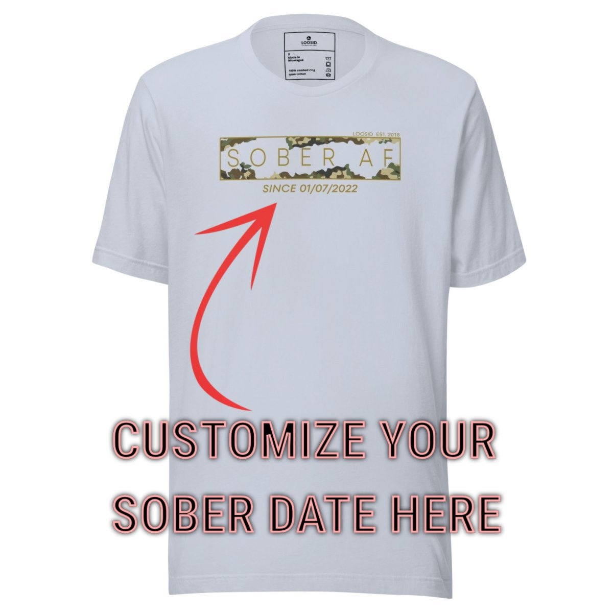 Sober T Shirt | Men's Sober AF Camo