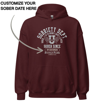 Recovery Hoodie | Men's Sobriety Dept 24/7