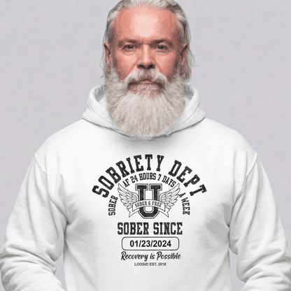 Recovery Hoodie | Unisex Sobriety Dept