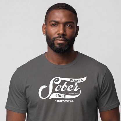 Sober T Shirt | Men's Sober Since Tee
