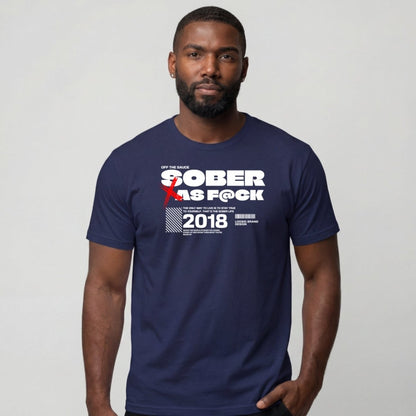 Sober T Shirt | Men's Sober As F*ck Tee