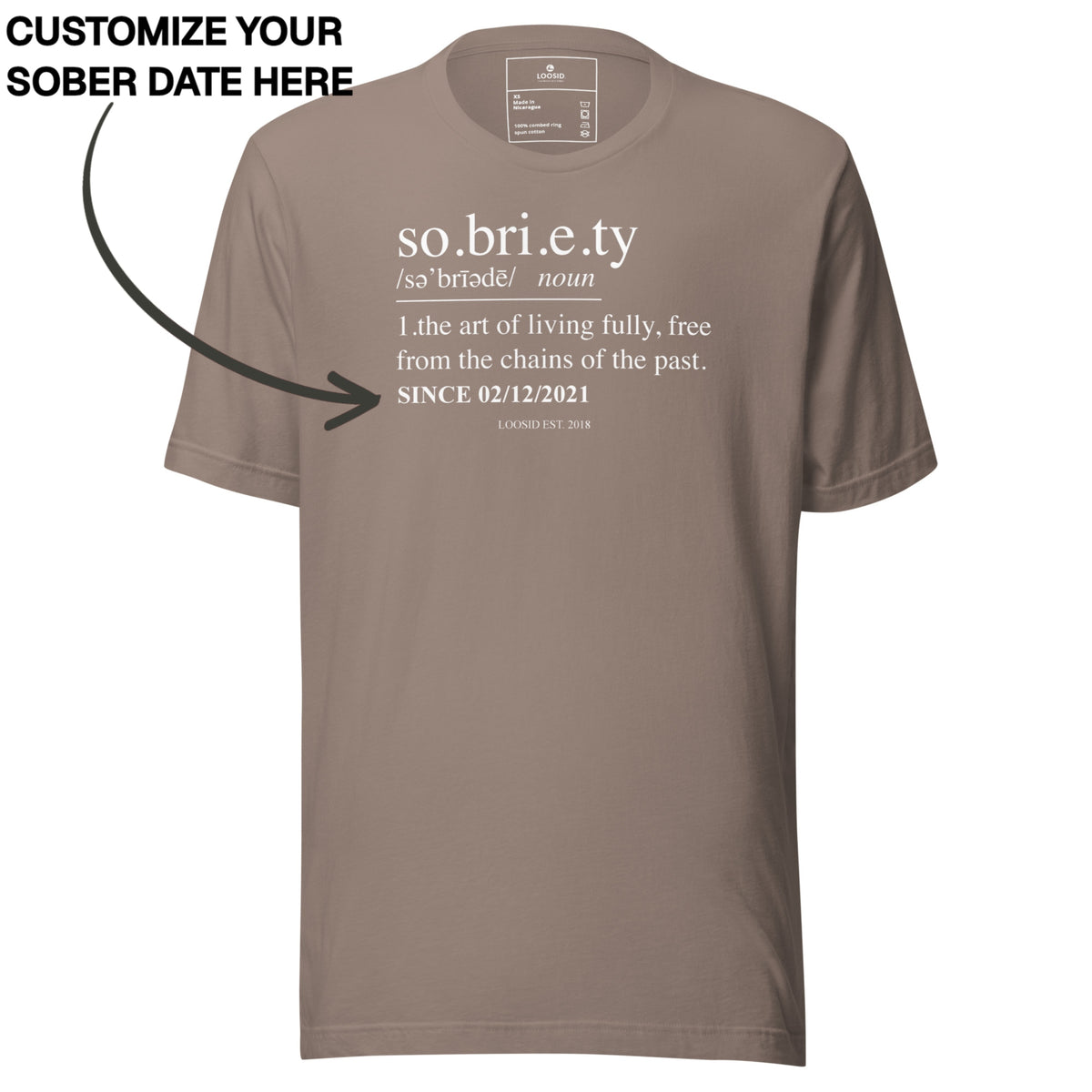 Sober T Shirt | Men's Sobriety Definition