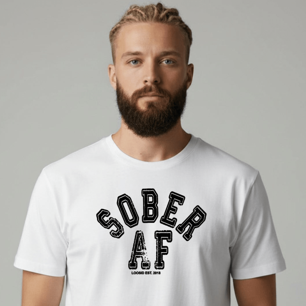 Sober T Shirt | Men's Sober AF Collegiate