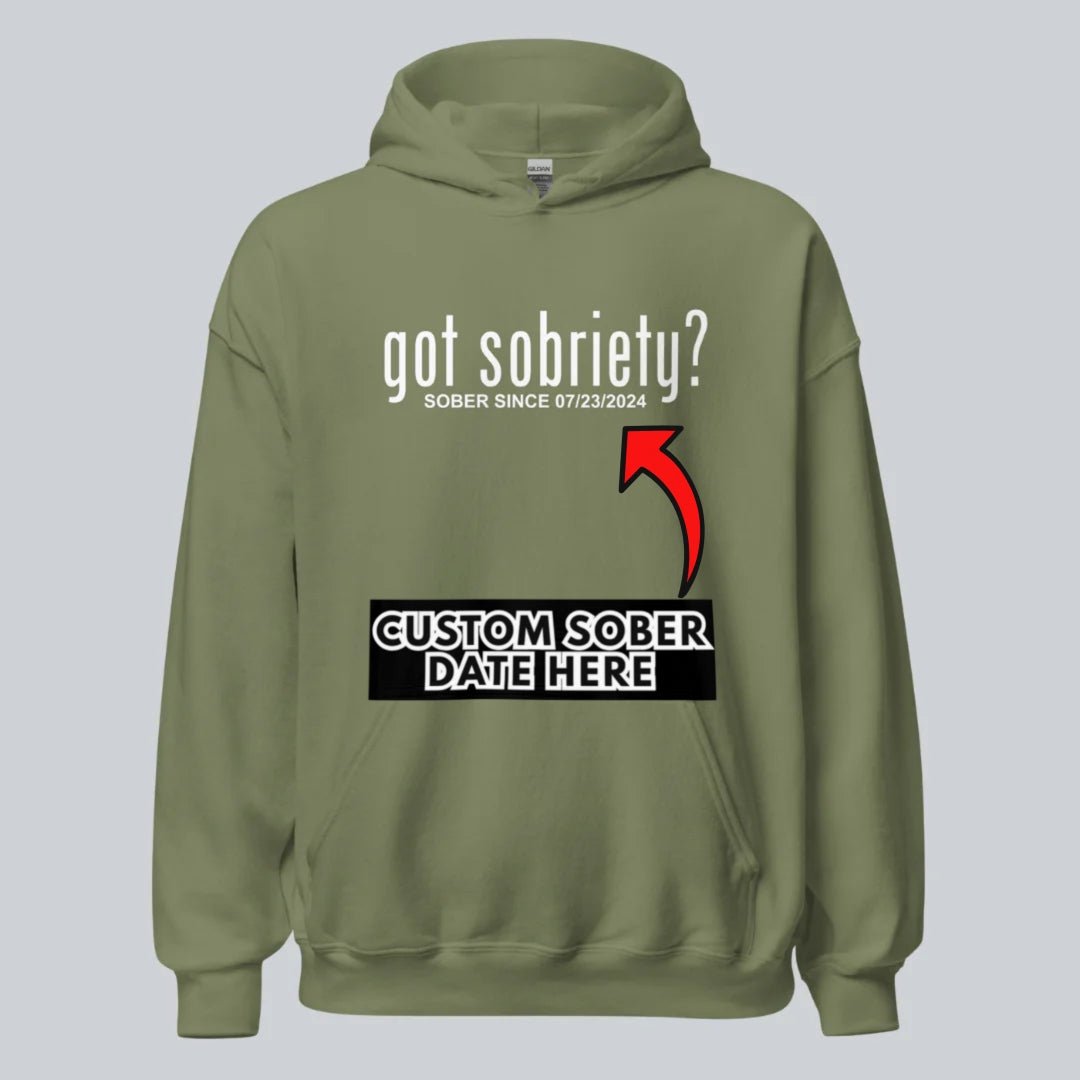 Recovery Hoodie | Women’s Got Sobriety Hoodie with Custom Date