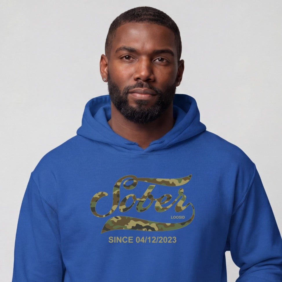 Recovery Hoodie | Men's Sober Since Camo