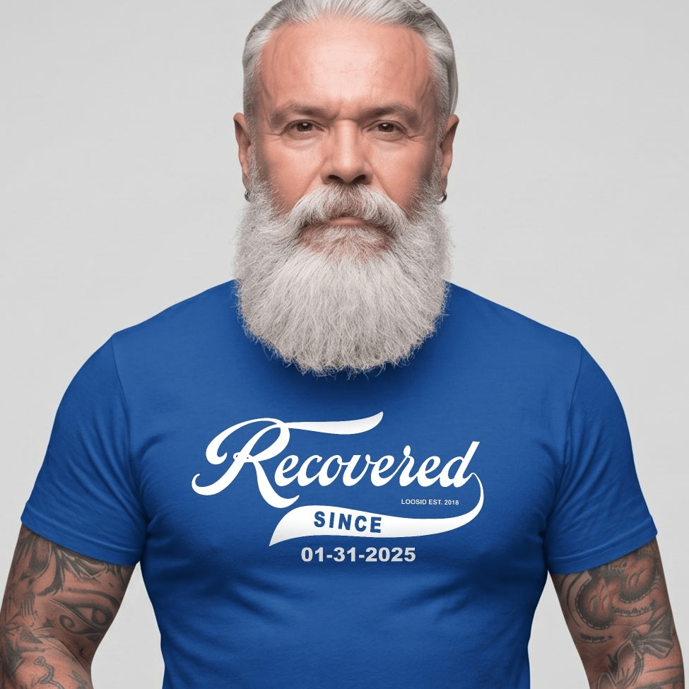Recovered Since Sober T Shirt graphic detail (view 24)