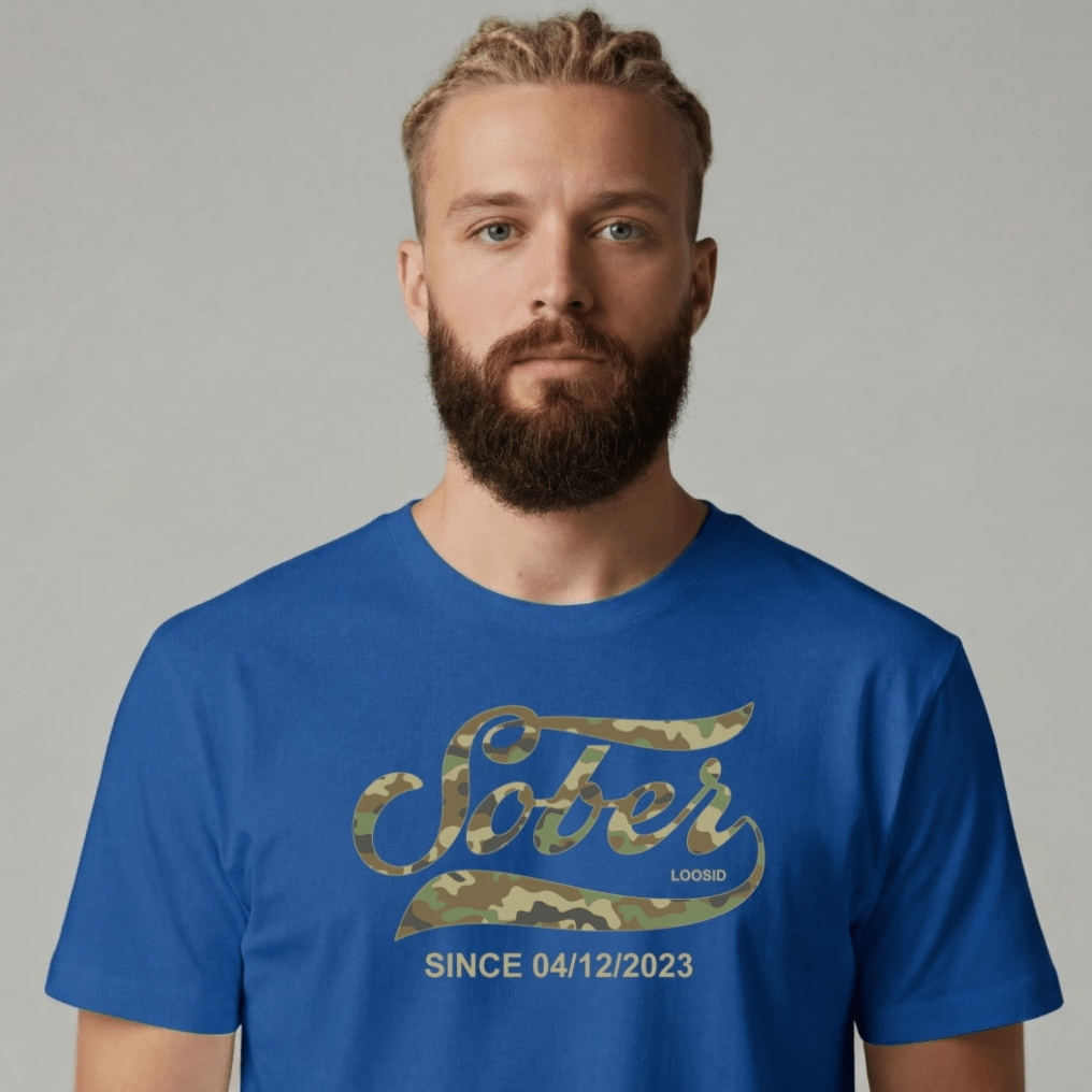 Sober T Shirt | Men's Sober Since Camo