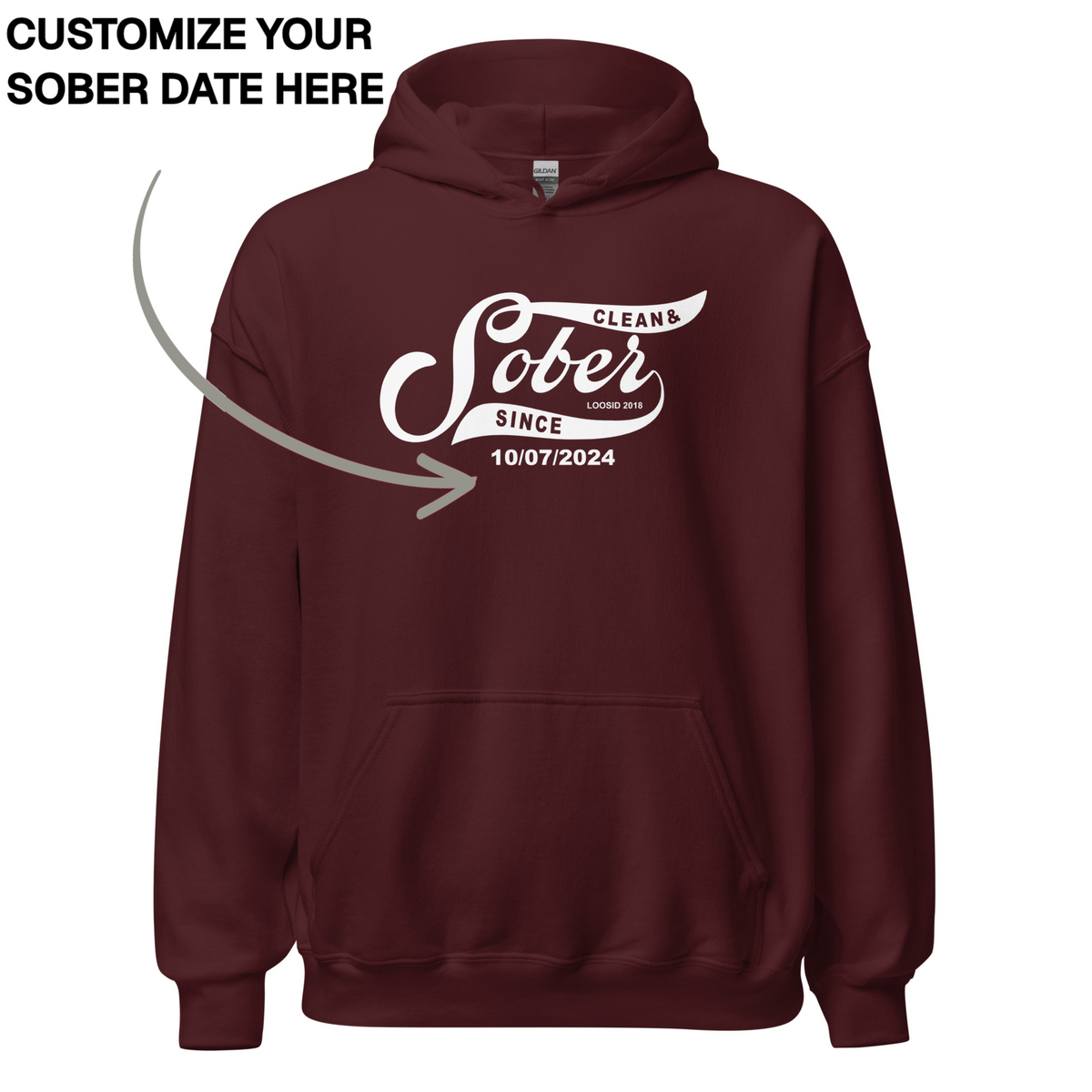 Recovery Hoodie | Men's Sober Since