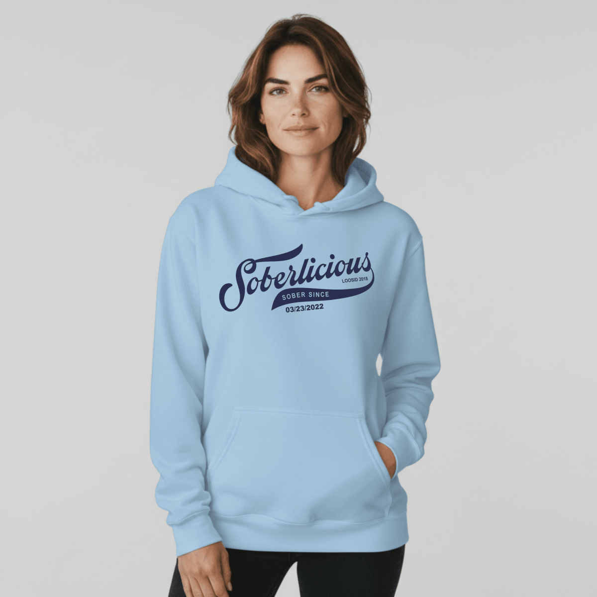 Soberlicious Recovery Hoodie packaging detail (view 28)