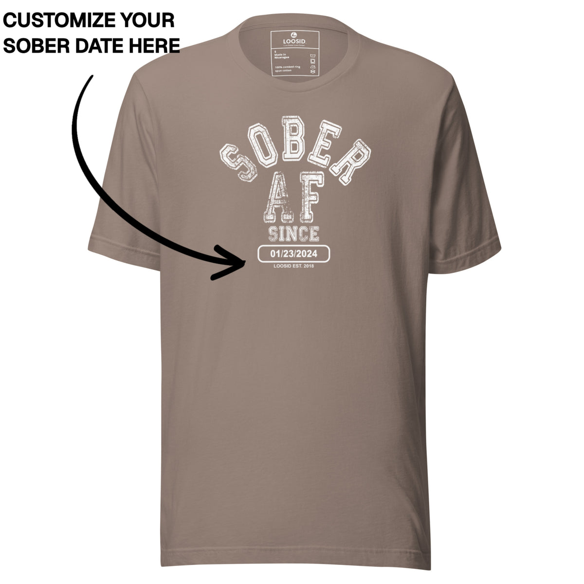 Sober T Shirt | Men's Sober AF Collegiate