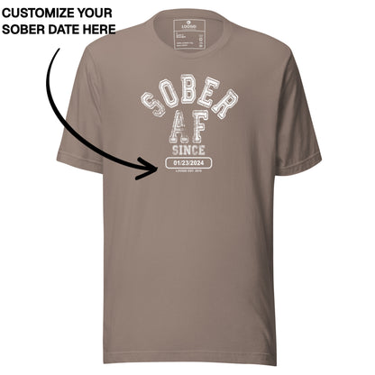 Sober T Shirt | Men's Sober AF Collegiate