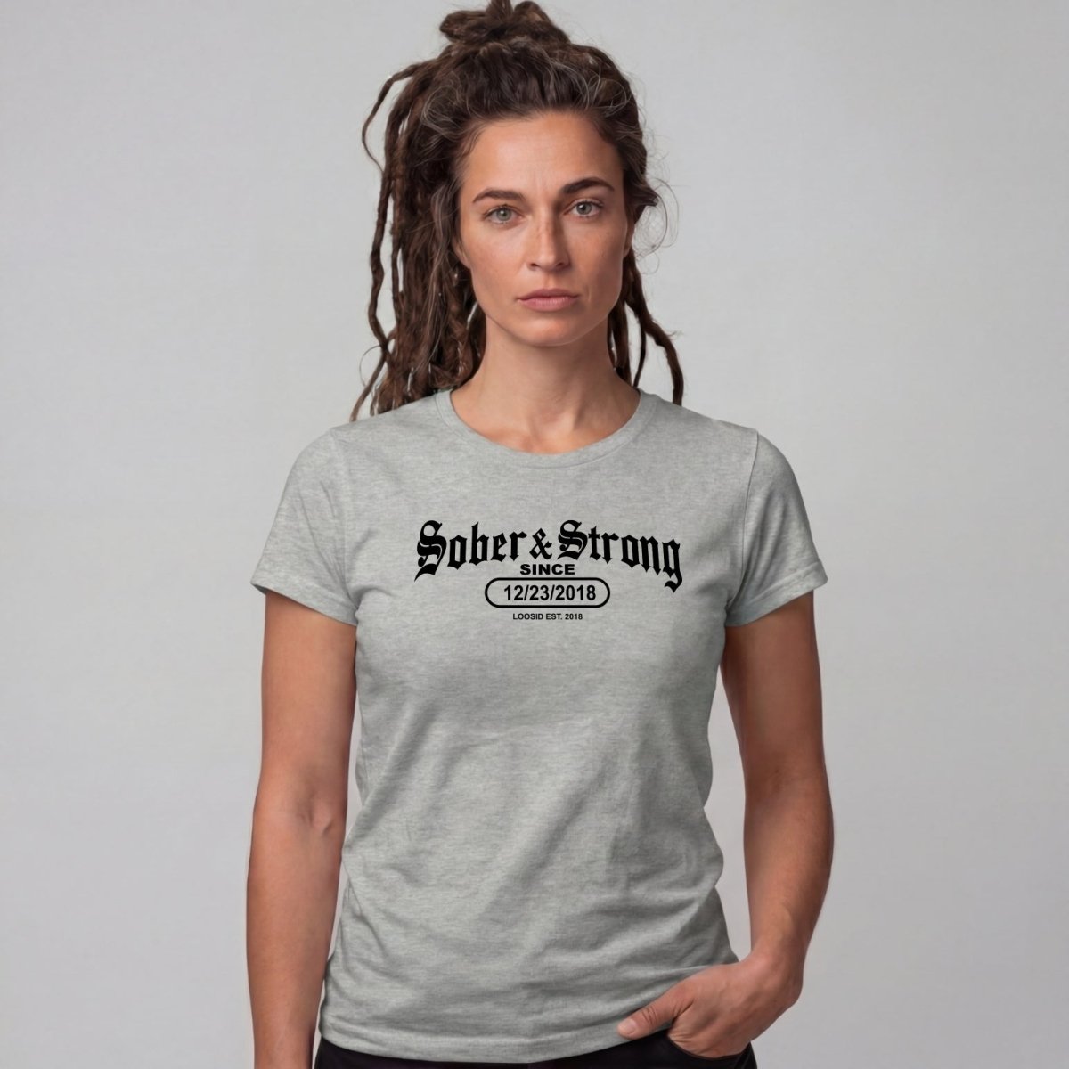Sober T Shirt | Women's Old School Sober & Strong Tee