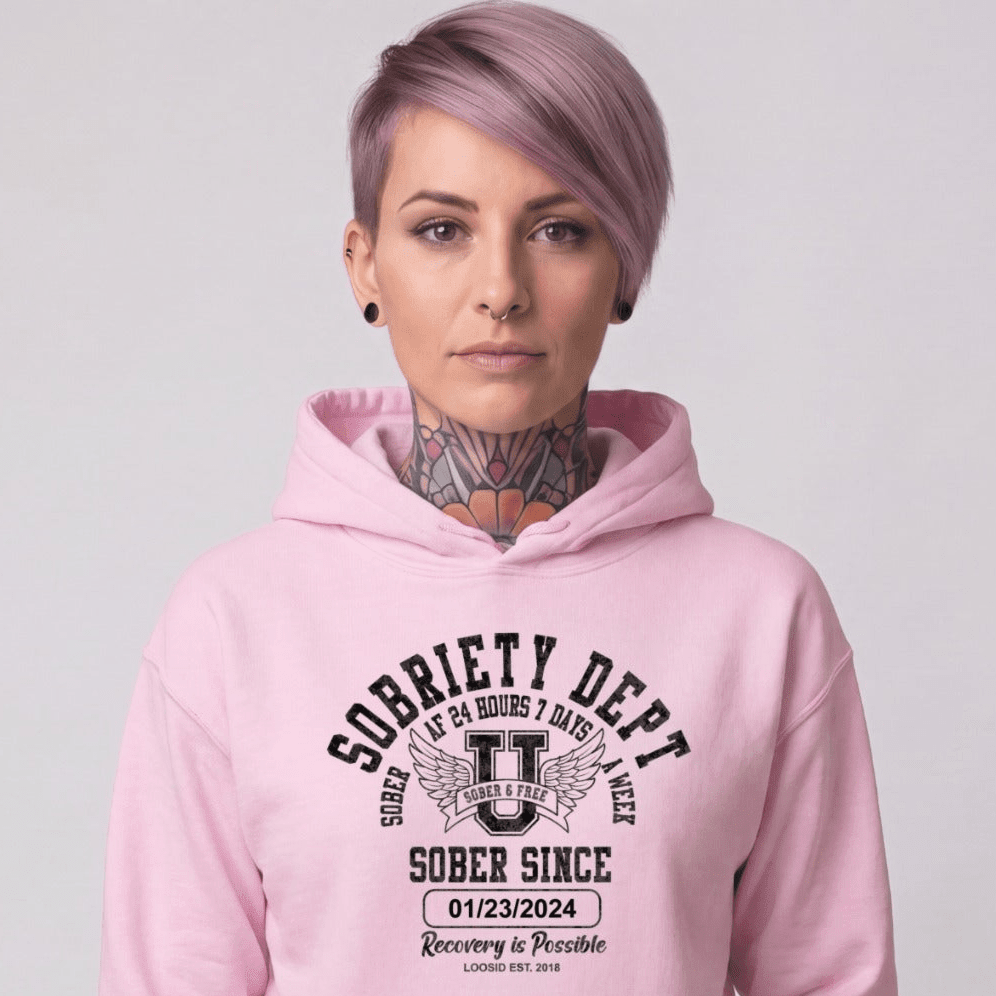 Recovery Hoodie | Unisex Sobriety Dept
