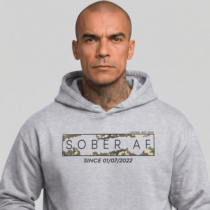 Recovery Hoodie | Unisex Sober AF Camo