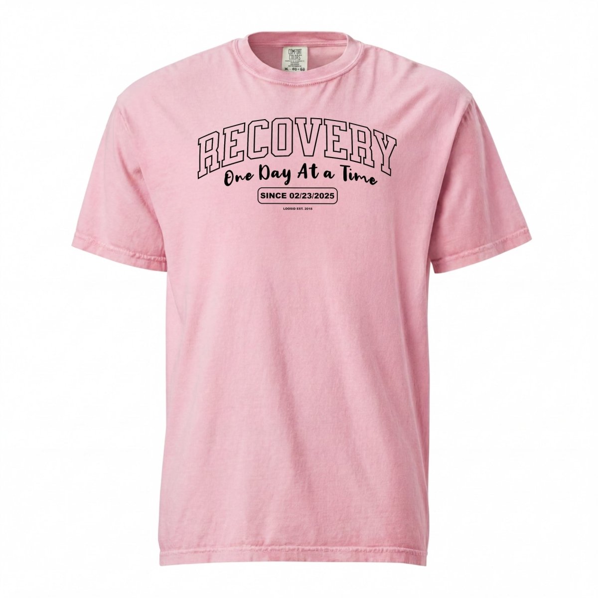 Sober T Shirt | Women's Recovery Looks Good On Me Garment-Dyed