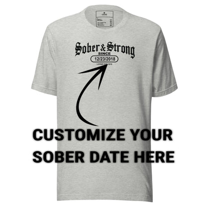 Sober T Shirt | Men's Old School Sober & Strong