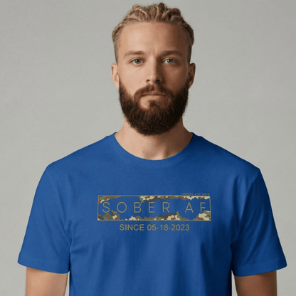 Sober T Shirt | Men's Sober AF Camo Tee