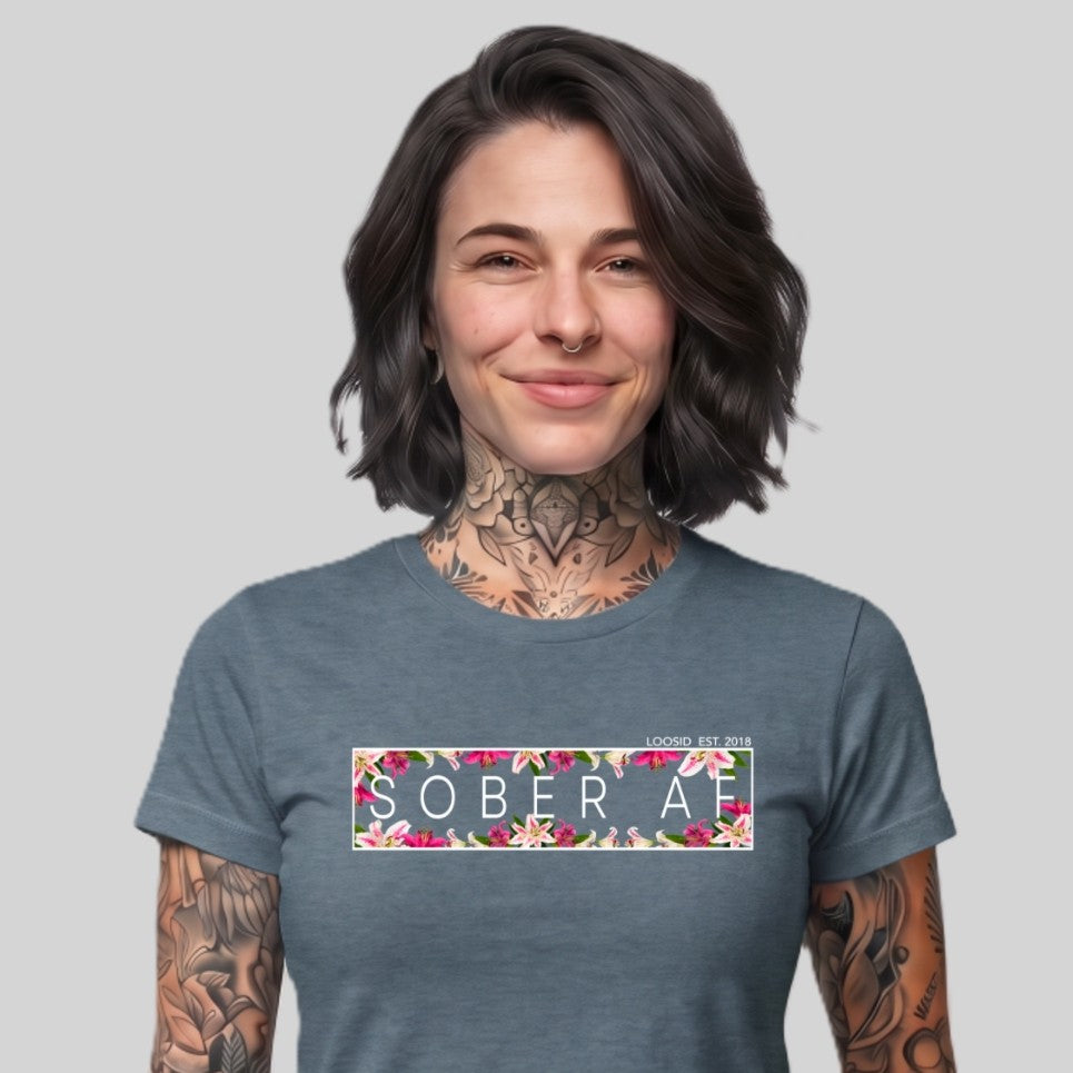 Sober T Shirt | Women's Sober AF Lily