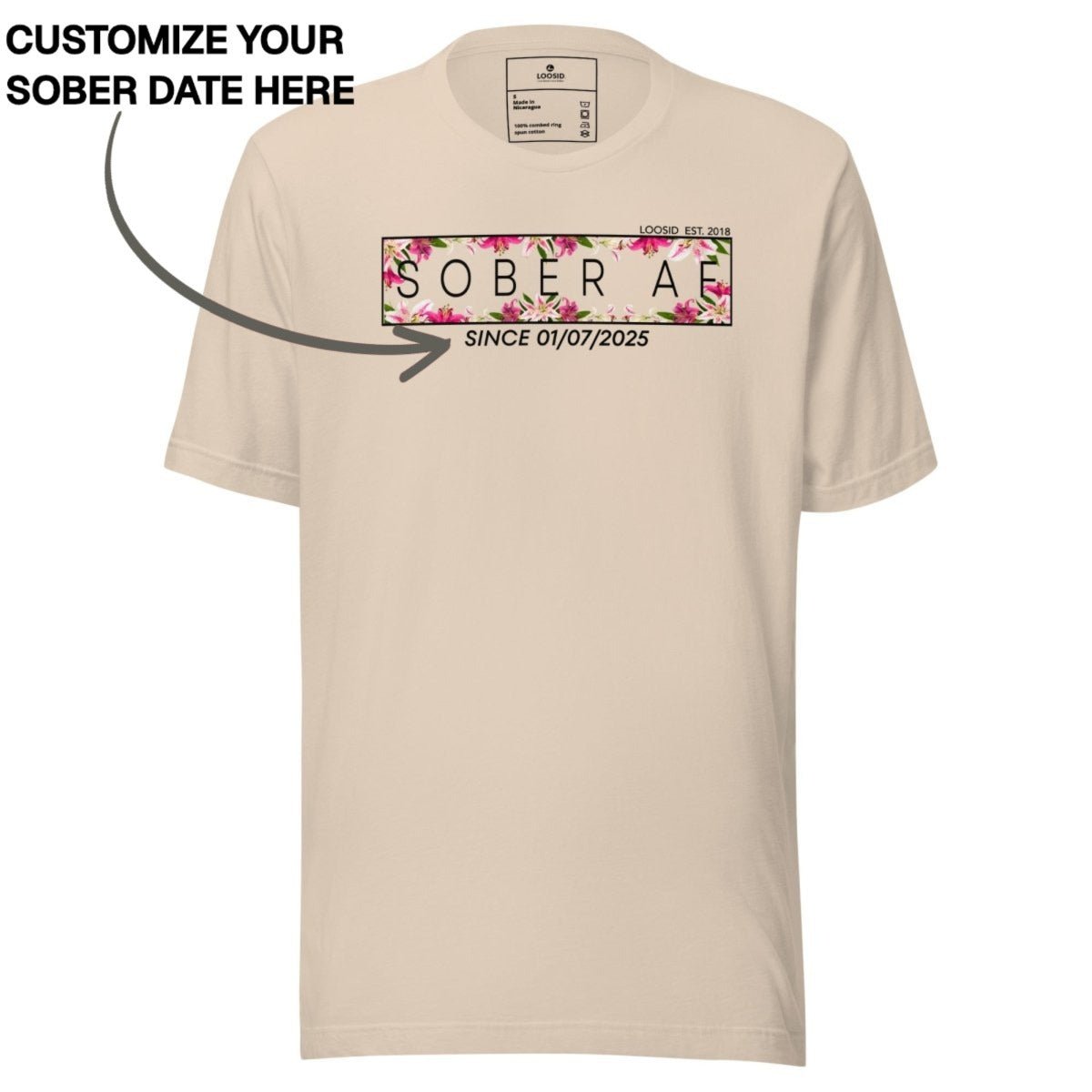 Sober T Shirt | Women's Sober AF Lily