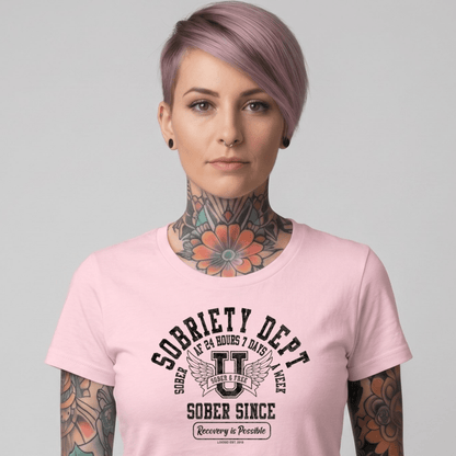 Sober T Shirt | Women's Sobriety Dept 24/7