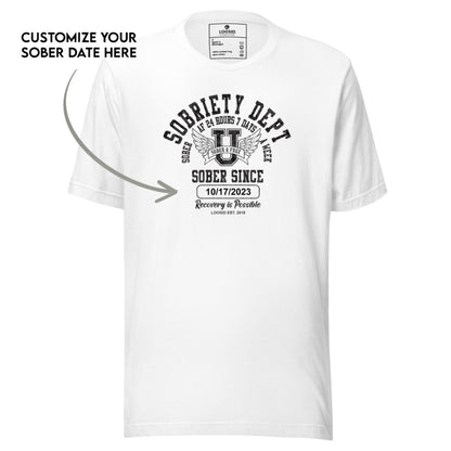 Sober T Shirt | Men's Sobriety Dept