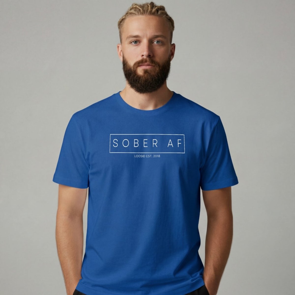 Sober T Shirt | Sober AF Men's Tee for Strength and Recovery