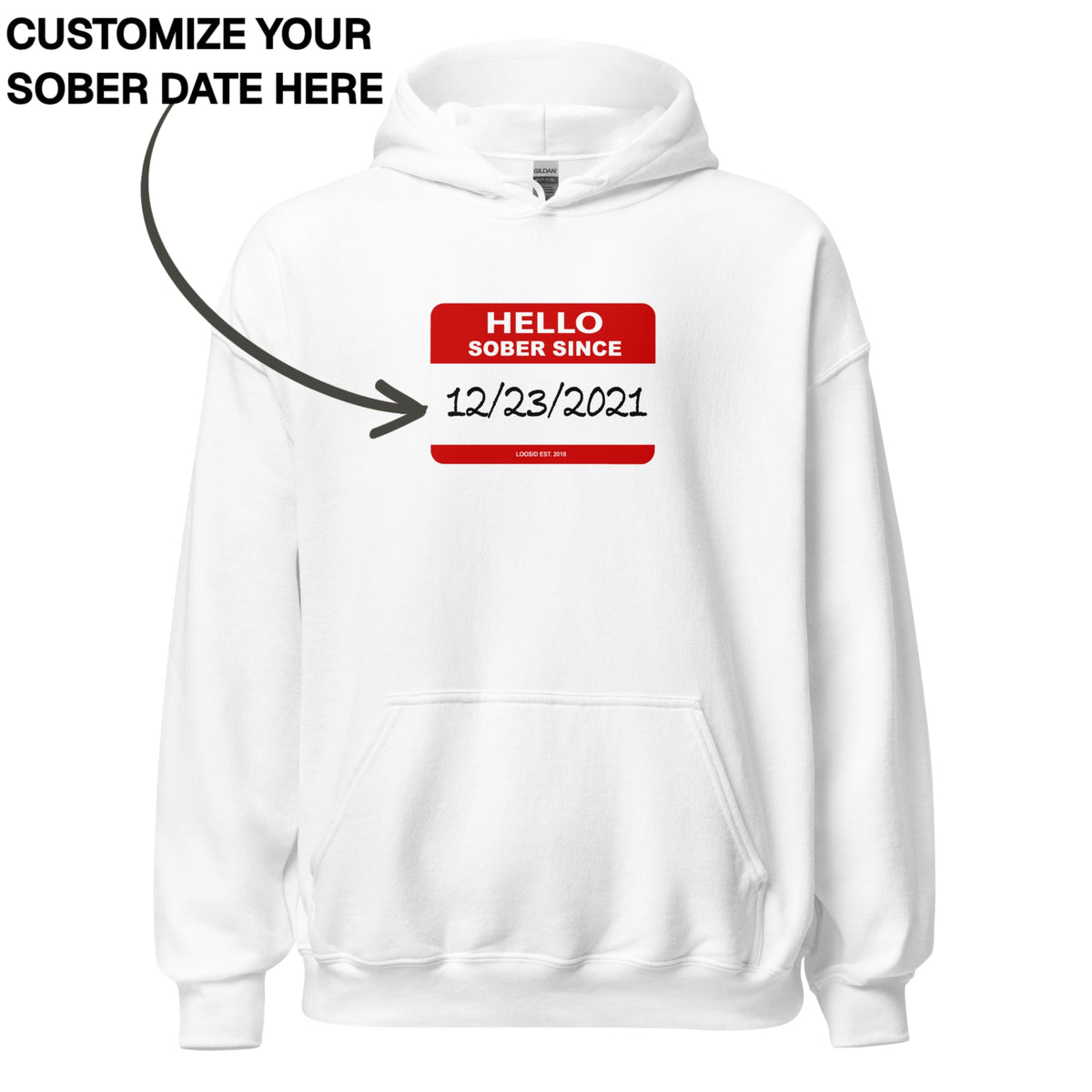 Recover Hoodie | Men's Hello Sober Since