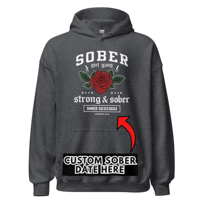Recovery Hoodie | Sober Girl Gang Strong & Sober Crest