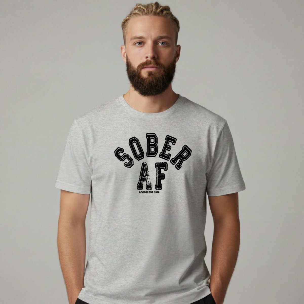 Sober T Shirt | Men's Sober AF Collegiate