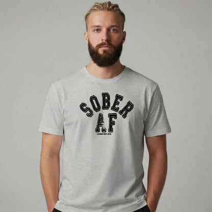 Sober T Shirt | Men's Sober AF Collegiate